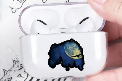Castle and Moonlight Protective Clear Case Cover For Apple Airpod Pro-Xtracase