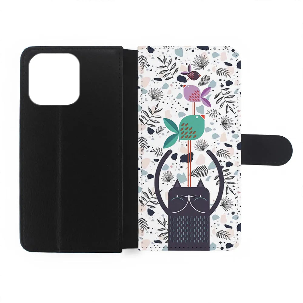Cat Fish Aesthetic iPhone 14 Plus Case-Flip Wallet Case-Xtracase
