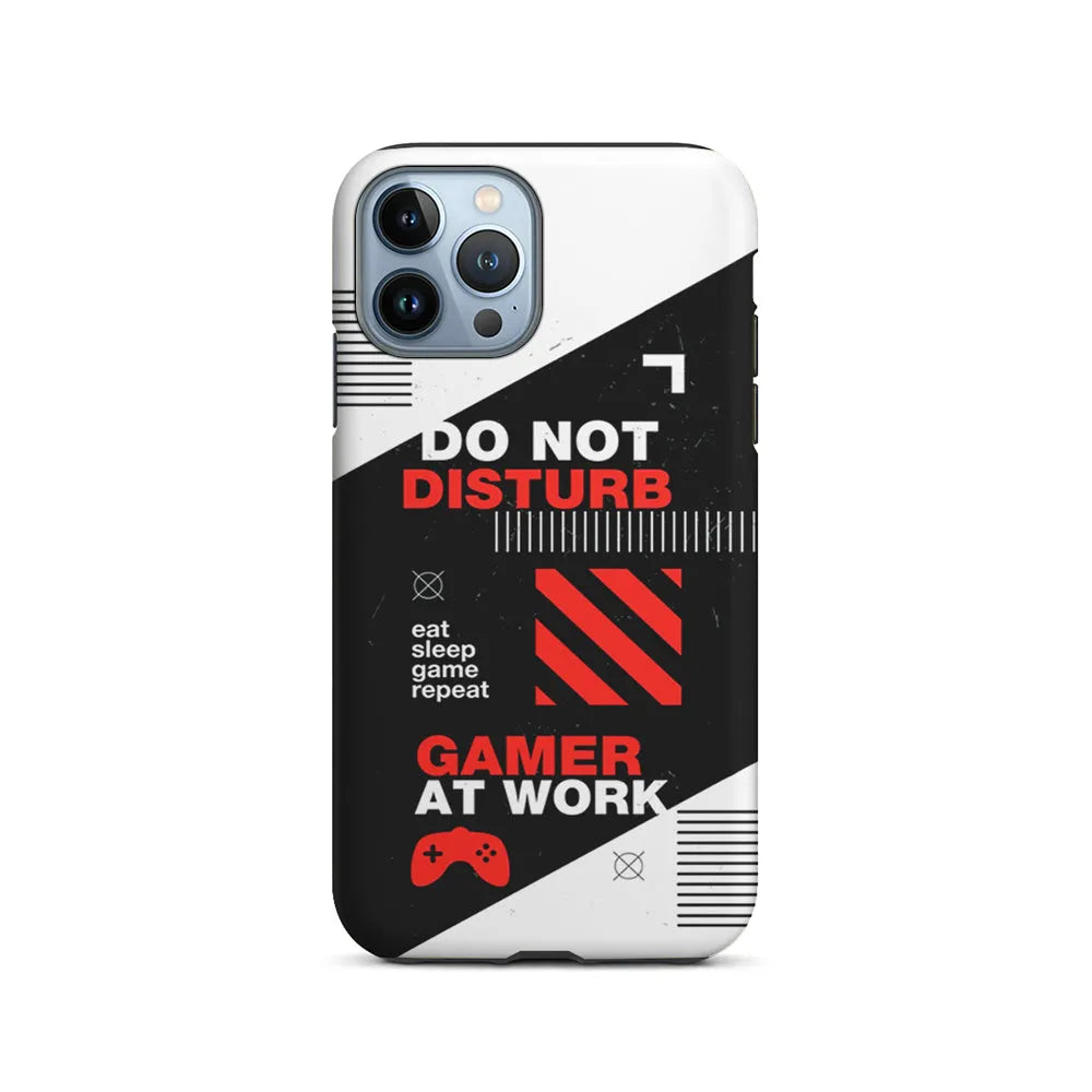 Caution and Do Not Disturb iPhone 13 Pro Case-2 in 1 Tough Case-Xtracase