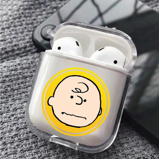 Charlie Brown on Frame Protective Clear Case Cover For Apple Airpods-Xtracase
