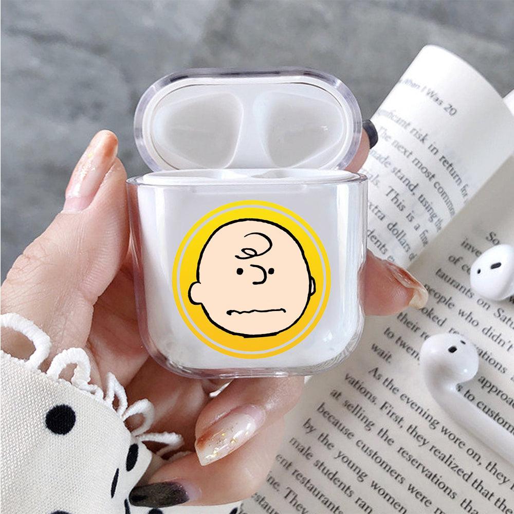 Charlie Brown on Frame Protective Clear Case Cover For Apple Airpods-Xtracase