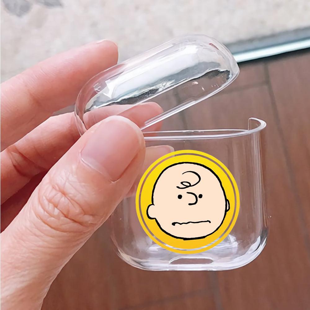 Charlie Brown on Frame Protective Clear Case Cover For Apple Airpods-Xtracase