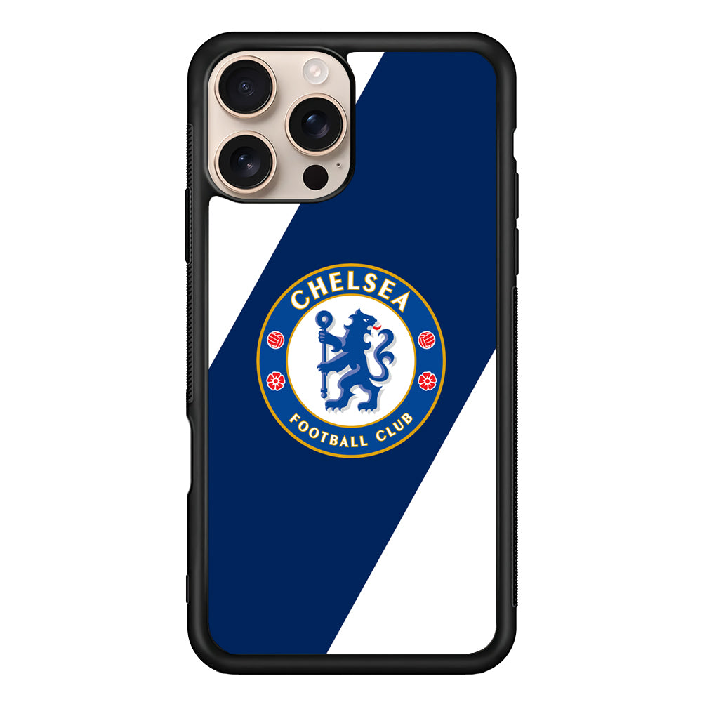 Chelsea FC Stripe Sling Logo iPhone 16 Pro Case - iPhone 16 Pro