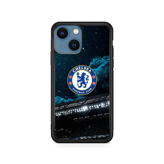 Chelsea Home Stamford Bridge iPhone 13 Mini Case-Rubber / Black (2D Case)-Xtracase