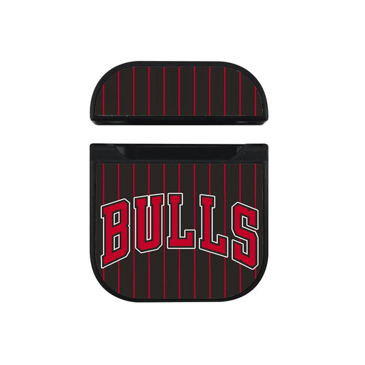 Chicago Bulls Wide Layer Hard Plastic Case Cover For Apple Airpods-Xtracase