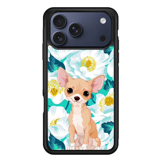 Chihuahua Dog Flower Blue iPhone 17 Pro Case - Xtracase