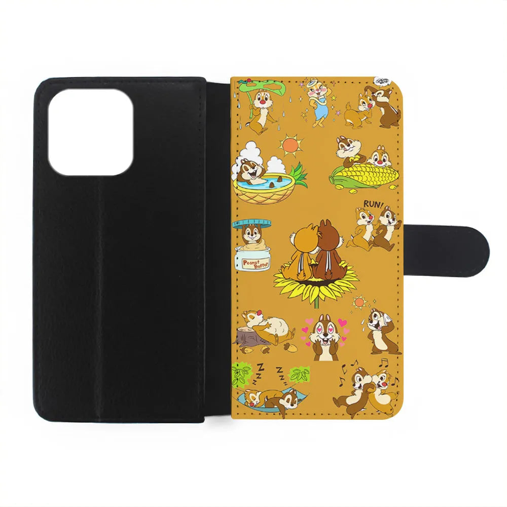 Chip N Dale Daily Activities iPhone 13 Pro Case-Flip Wallet Case-Xtracase