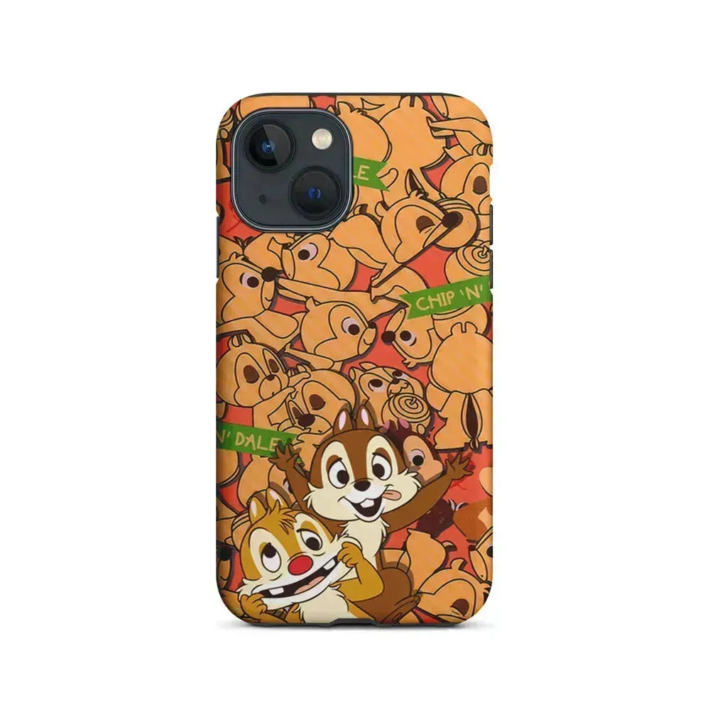 Chip N Dale Face of The Day iPhone 13 Mini Case-2 in 1 Tough Case-Xtracase