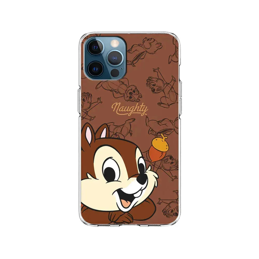 Chip N Dale Naughty Person iPhone 15 Pro Max Case-Clear Soft Case-Xtracase