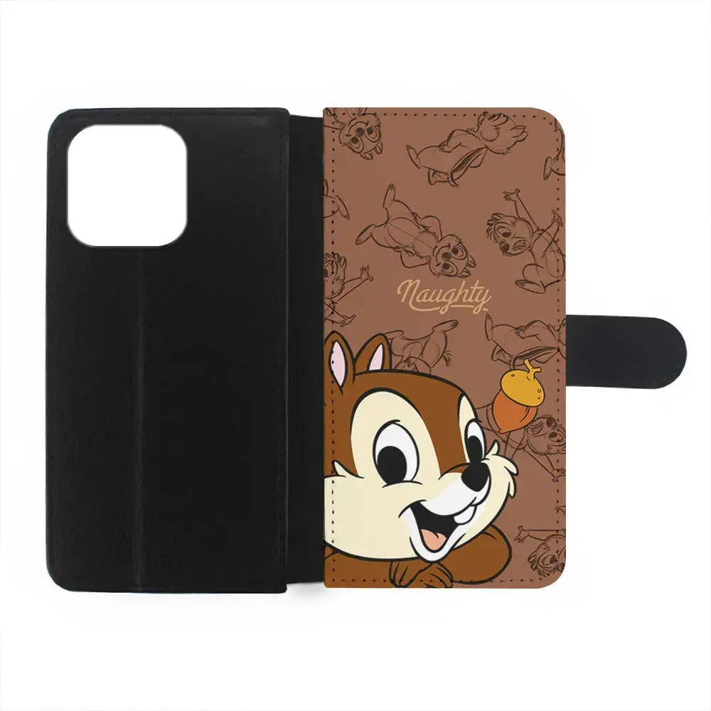 Chip N Dale Naughty Person iPhone 15 Pro Max Case-Flip Wallet Case-Xtracase