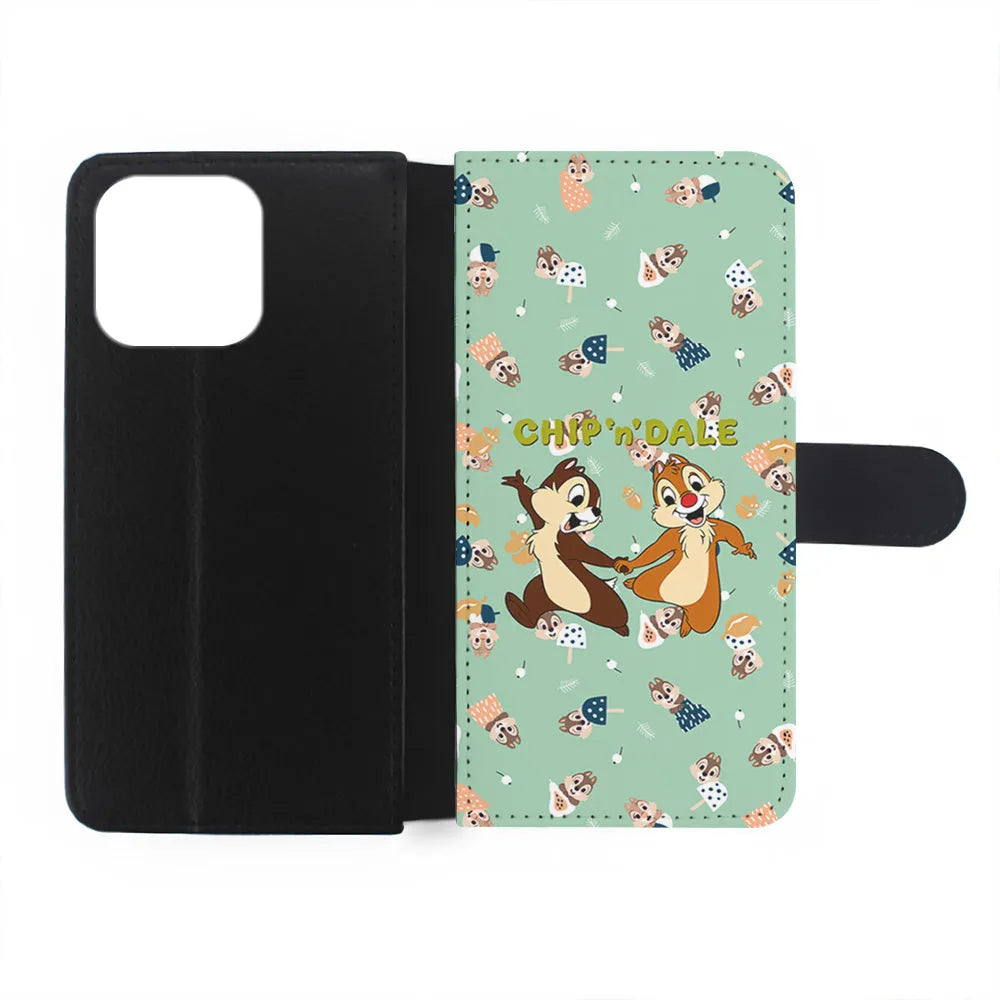 Chip N Dale Walk Happily iPhone 13 Pro Case-Flip Wallet Case-Xtracase