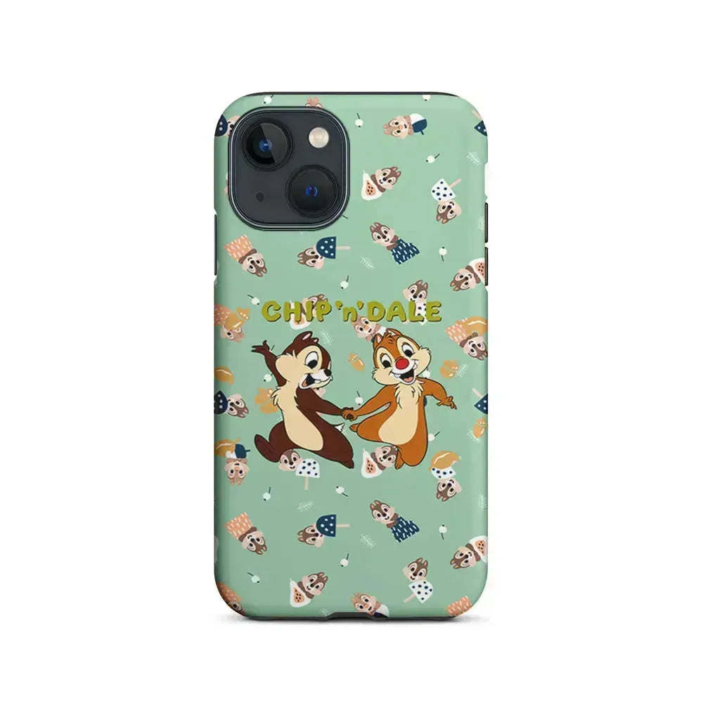 Chip N Dale Walk Happily iPhone 13 Mini Case-2 in 1 Tough Case-Xtracase