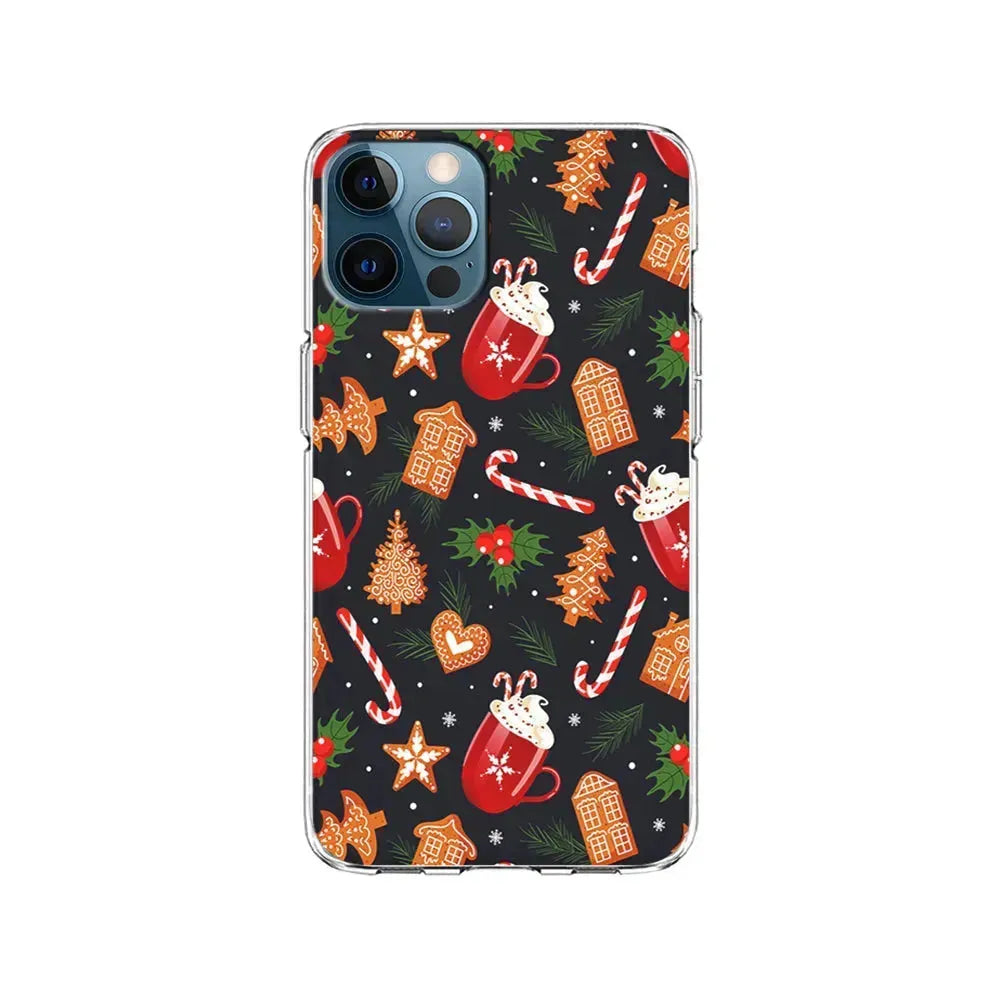 Christmas Ornaments Aesthetic iPhone 15 Pro Max Case-Clear Soft Case-Xtracase