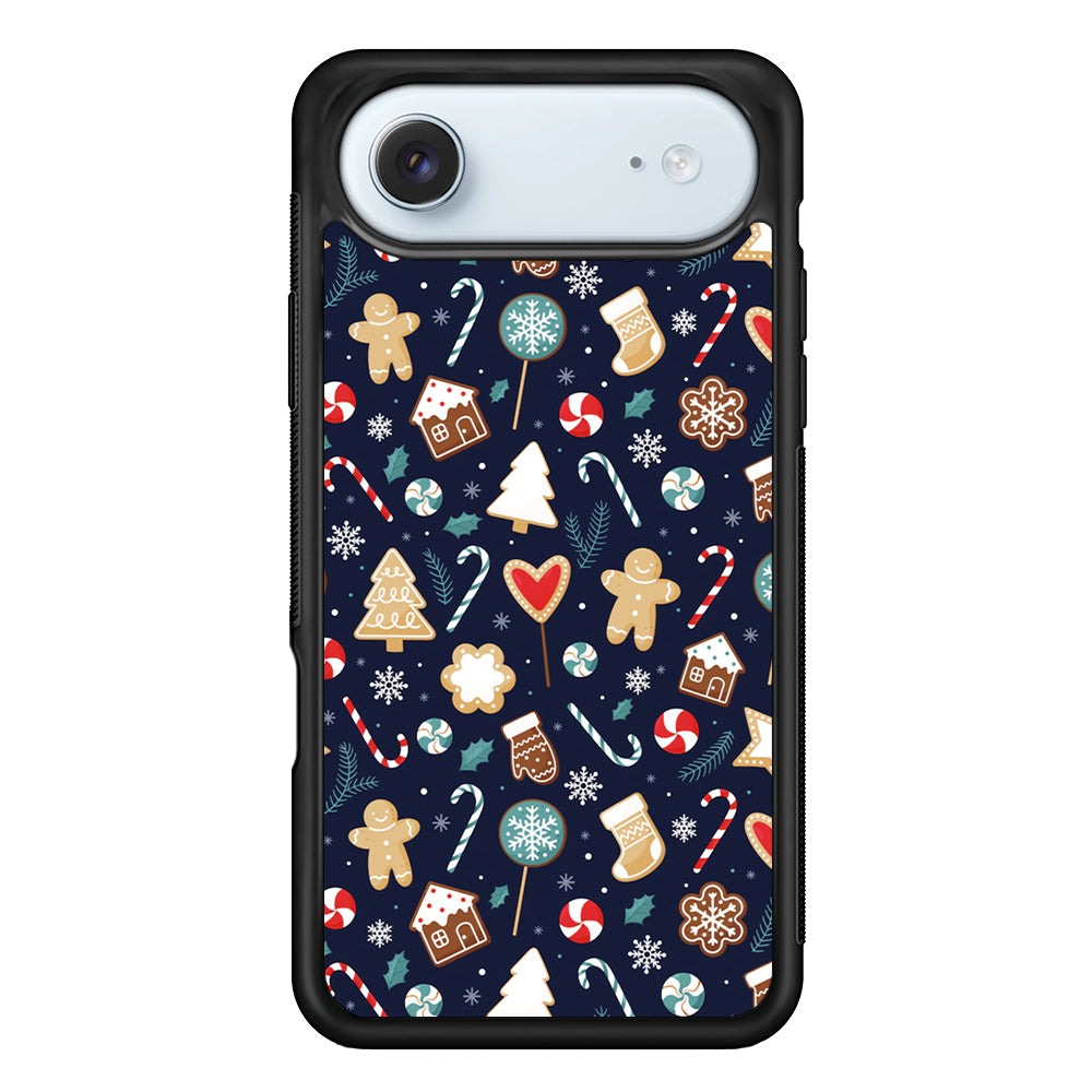 Christmas Ornaments Pattern Navy iPhone 17 Air Case - Xtracase