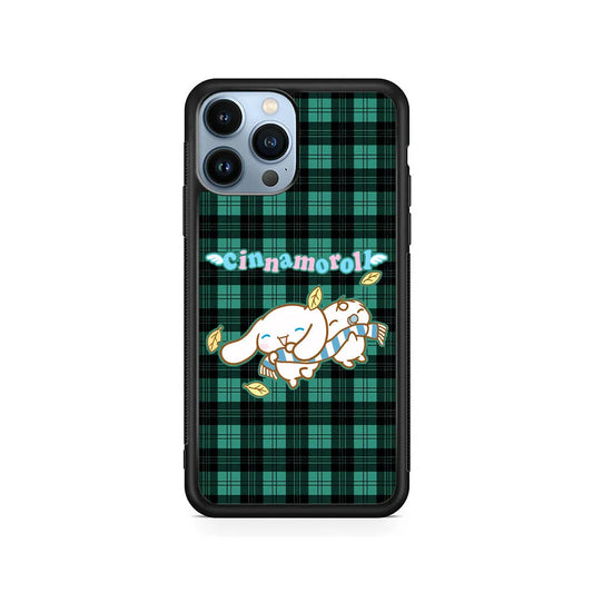 Cinnamoroll Winter Scarf iPhone 13 Pro Max Case-Rubber / Black (2D Case)-Xtracase