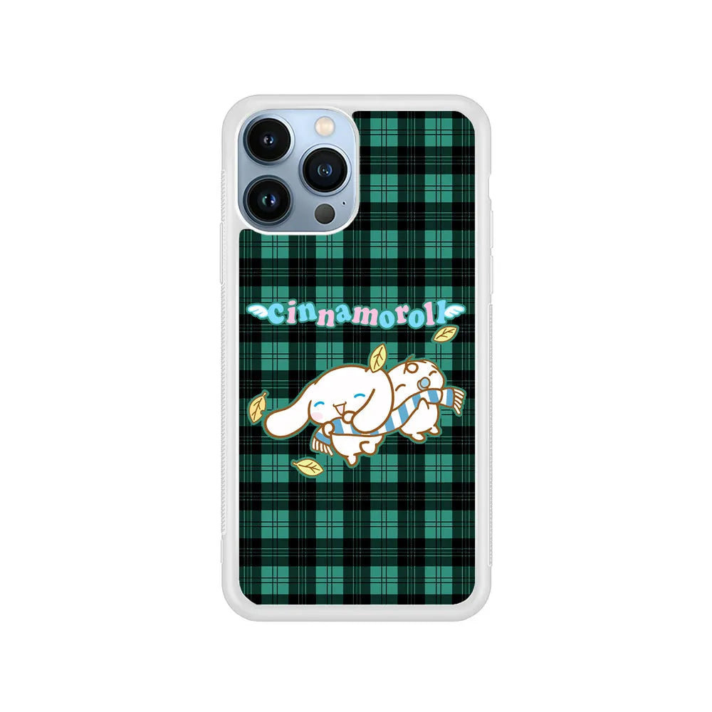 Cinnamoroll Winter Scarf iPhone 13 Pro Case-Rubber / White (2D Case)-Xtracase