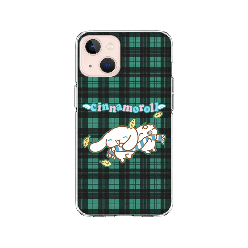 Cinnamoroll Winter Scarf iPhone 15 Plus Case-Clear Soft Case-Xtracase