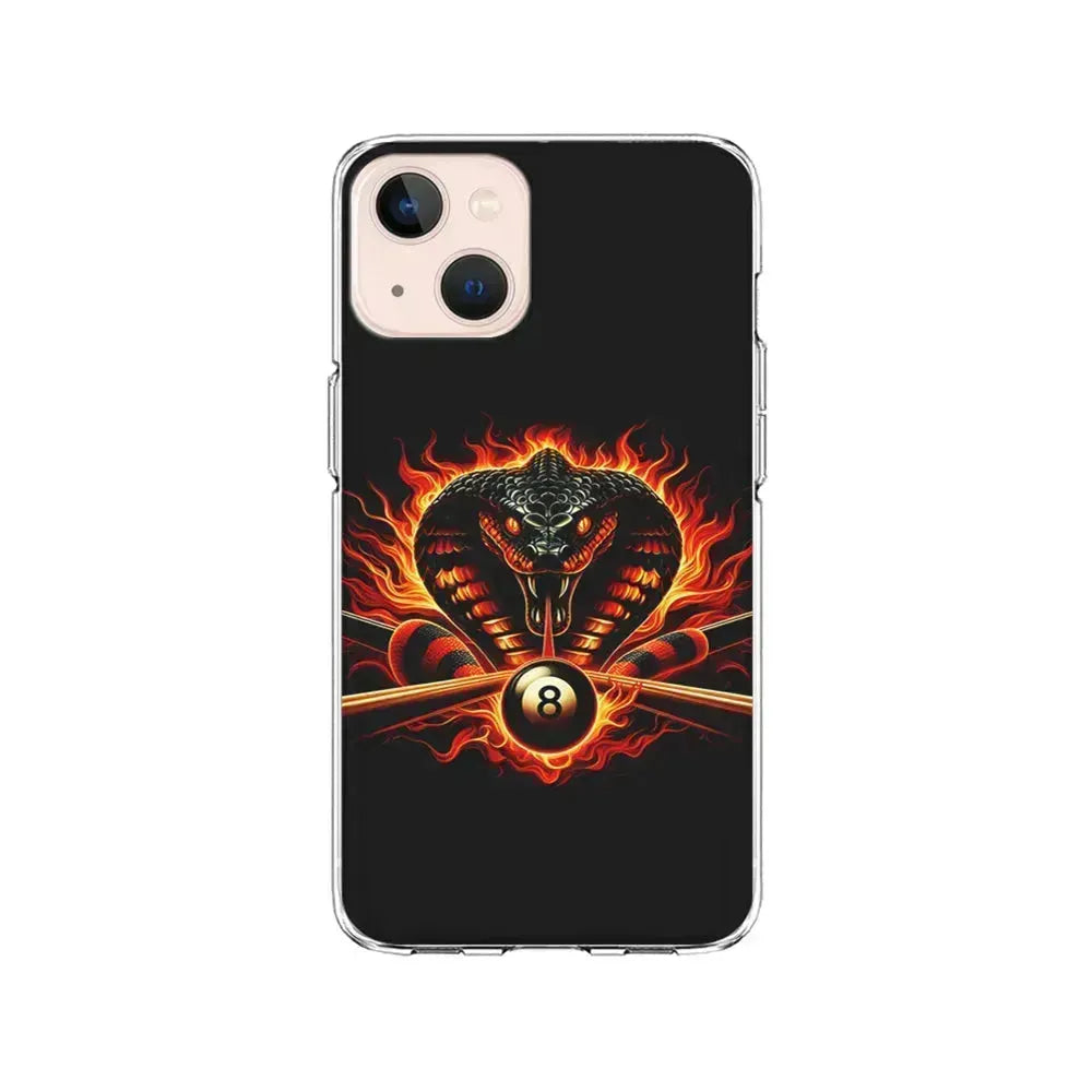 Cobra Head Ball Number 8 iPhone 13 Mini Case-Clear Soft Case-Xtracase