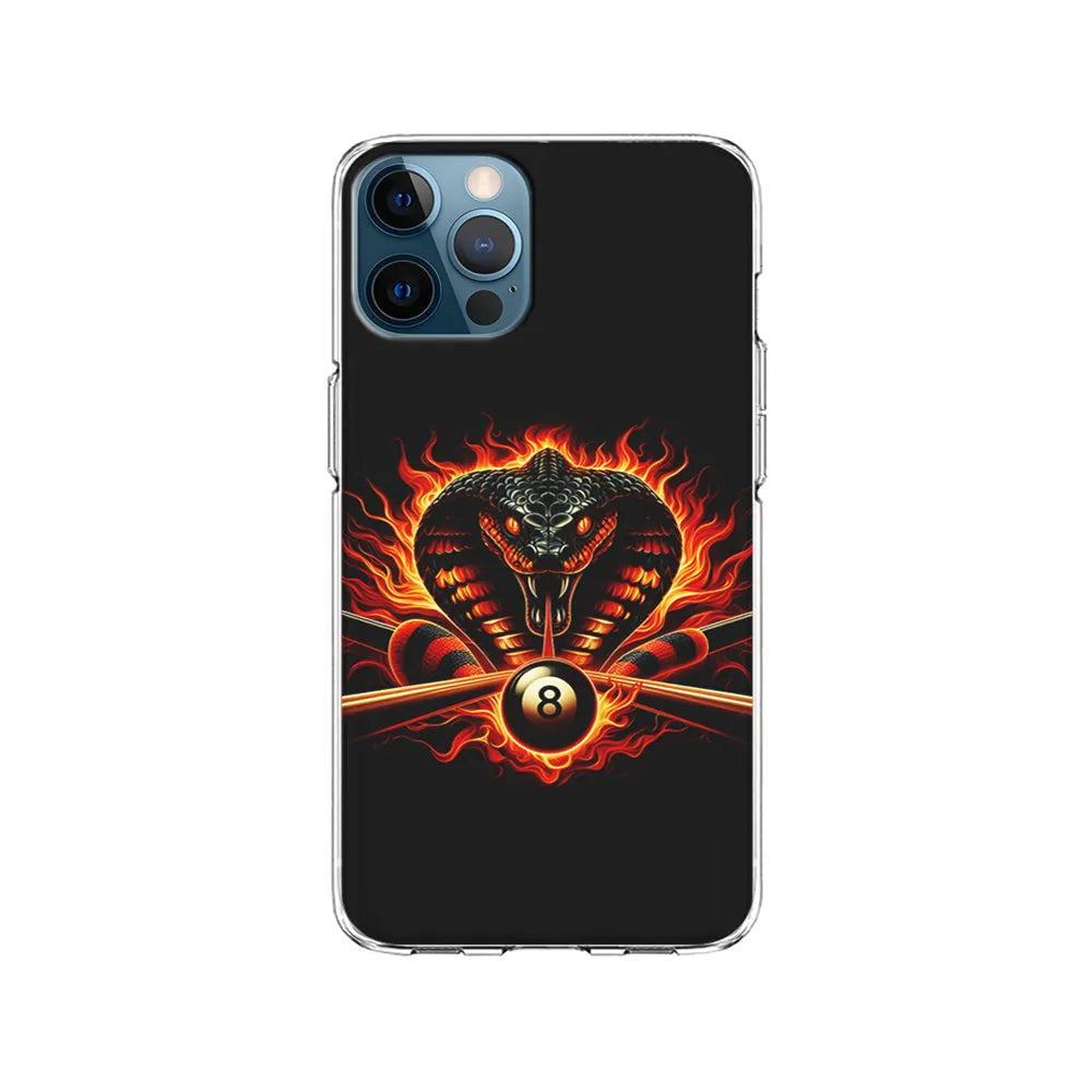 Cobra Head Ball Number 8 iPhone 13 Pro Case-Clear Soft Case-Xtracase