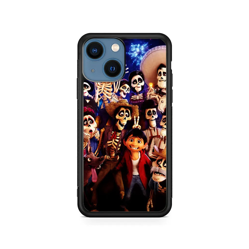 Coco Poster Family iPhone 15 Plus Case-Rubber / Black (2D Case)-Xtracase