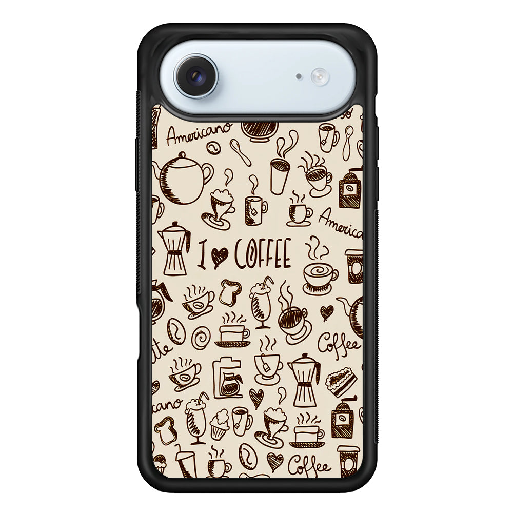 CoffeeTime Doodle iPhone 17 Air Case - Xtracase