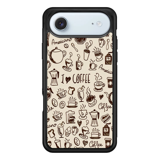 CoffeeTime Doodle iPhone 17 Air Case - Xtracase