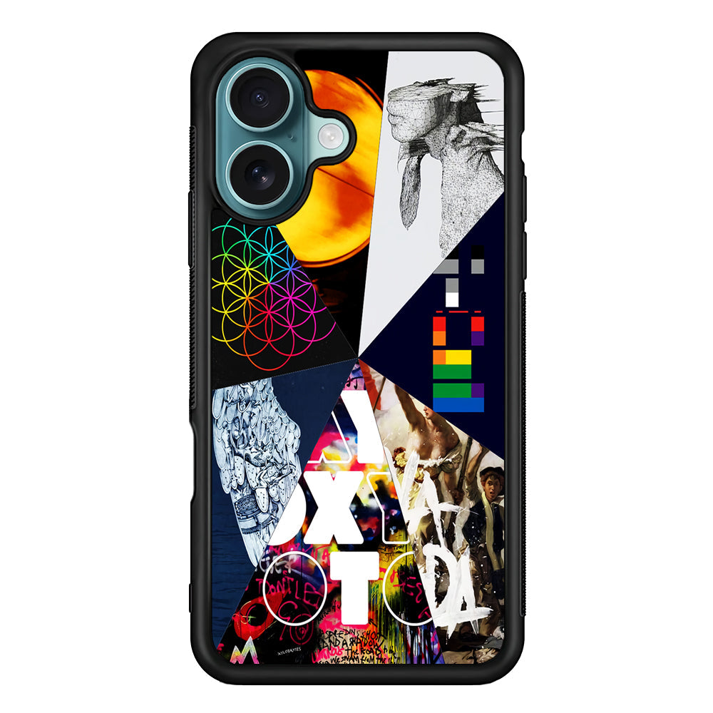 Coldplay Album Cover Collage iPhone 16 Plus Case - Xtracase