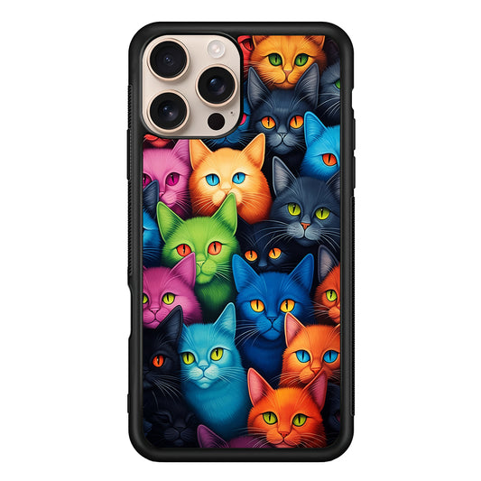 Collection of Colorful Cats iPhone 16 Pro Case - iPhone 16 Pro