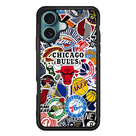 Collection of NBA Club logos iPhone 16 Case - Xtracase