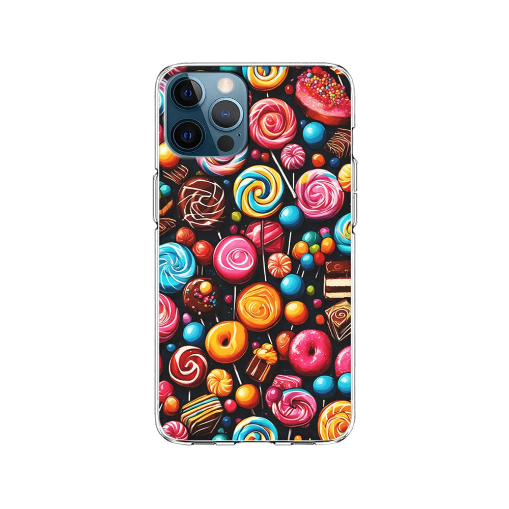 Colorful Assortment of Candies iPhone 13 Pro Case-Clear Soft Case-Xtracase