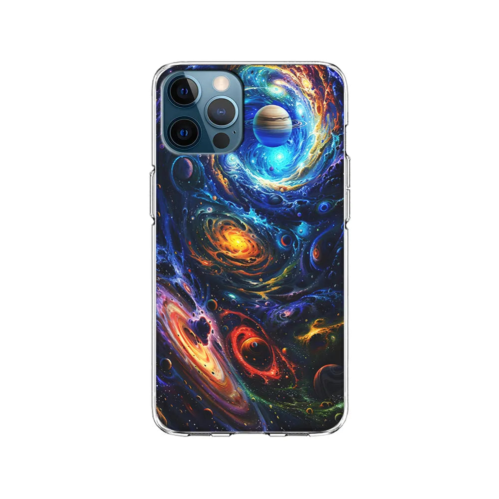 Colorful Galaxy Big Universe iPhone 13 Pro Case-Clear Soft Case-Xtracase