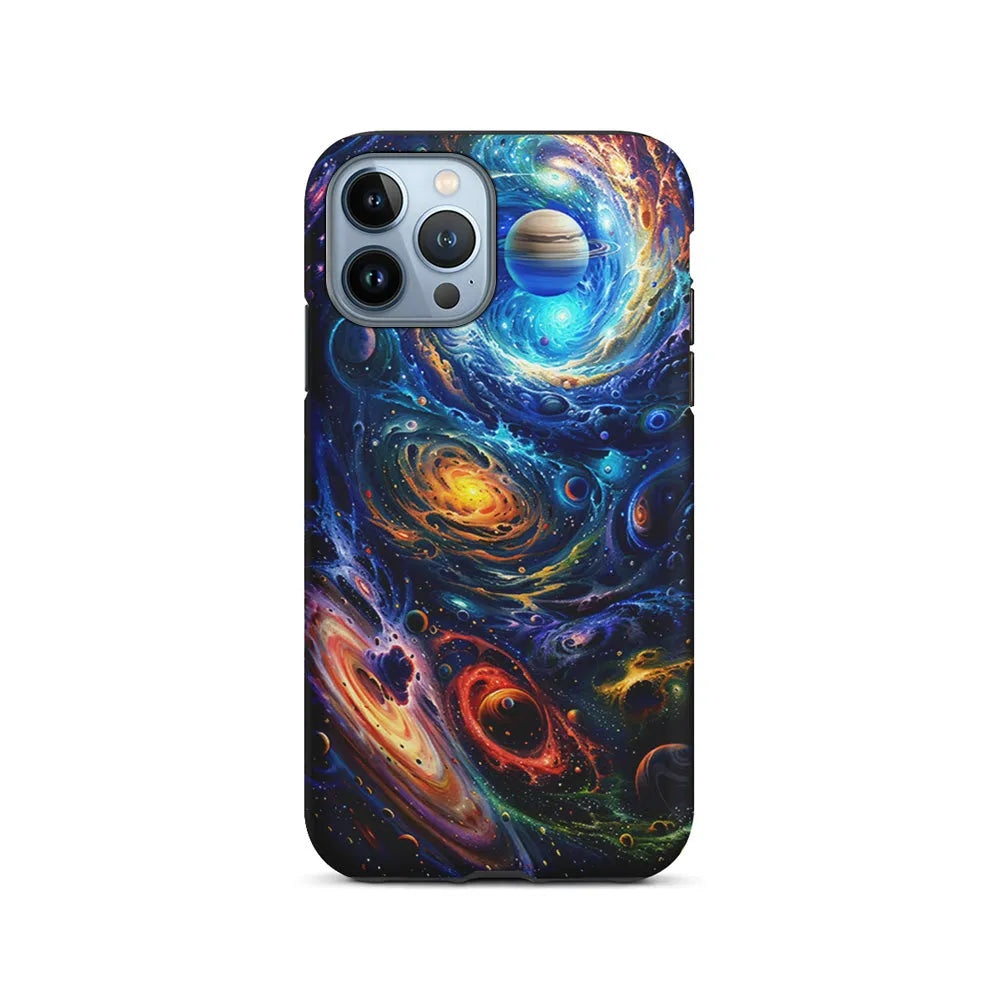 Colorful Galaxy Big Universe iPhone 13 Pro Case-2 in 1 Tough Case-Xtracase