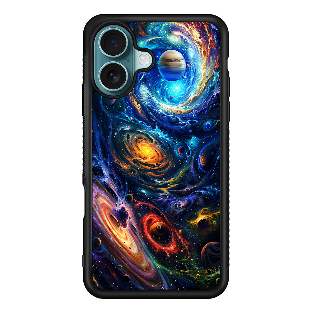 Colorful Galaxy Big Universe iPhone 16 Case - Xtracase