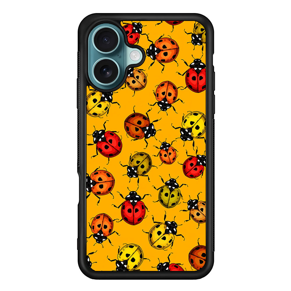Colorful Ladybugs Pattern iPhone 16 Plus Case - Xtracase
