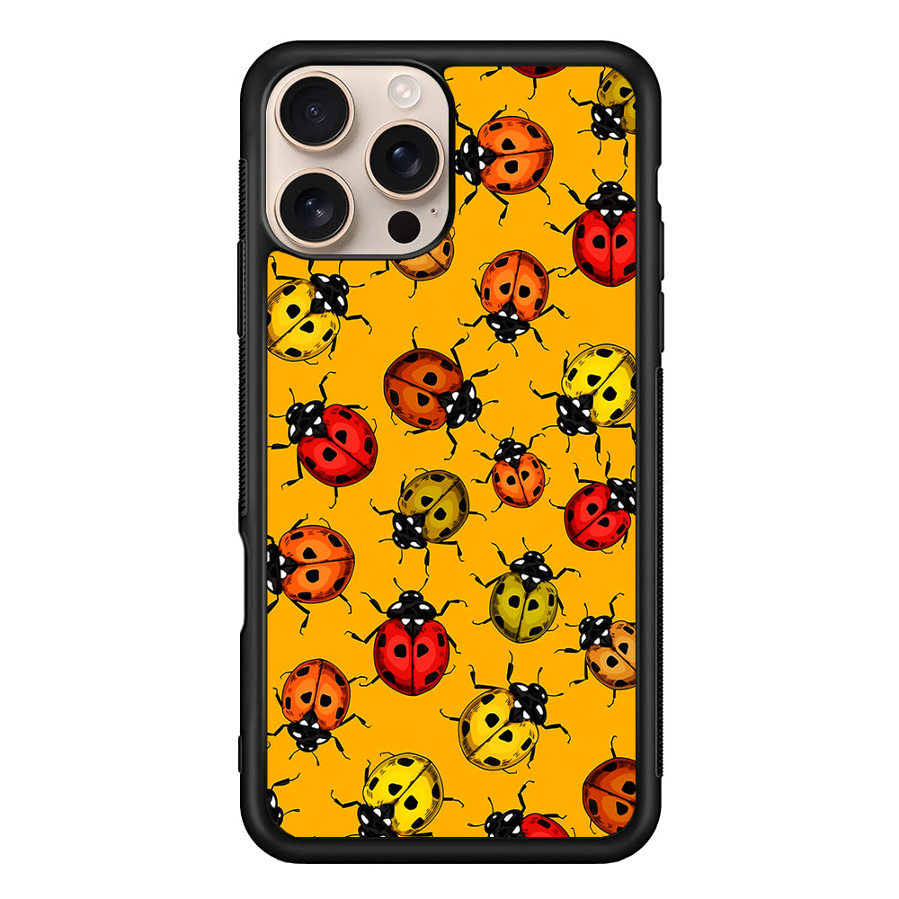 Colorful Ladybugs Pattern iPhone 16 Pro Case - iPhone 16 Pro