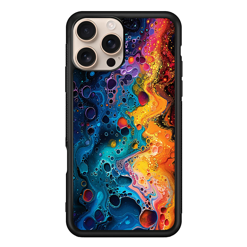Colorful Painting with Lots of Bubbles iPhone 16 Pro Case - iPhone 16 Pro