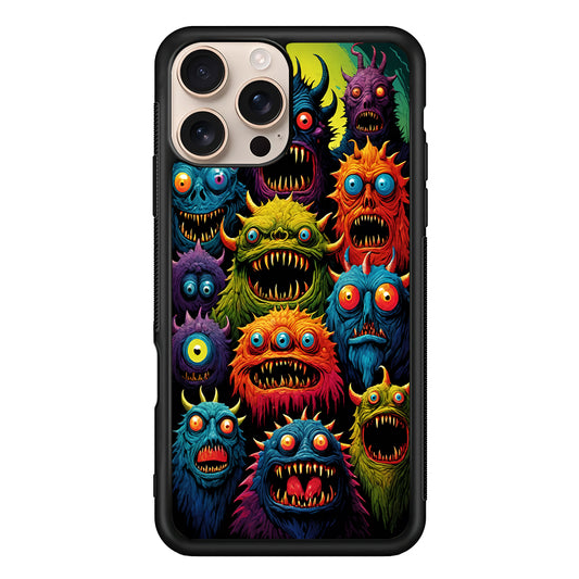 Colorful Scary Monster Doodle iPhone 16 Pro Case - iPhone 16 Pro