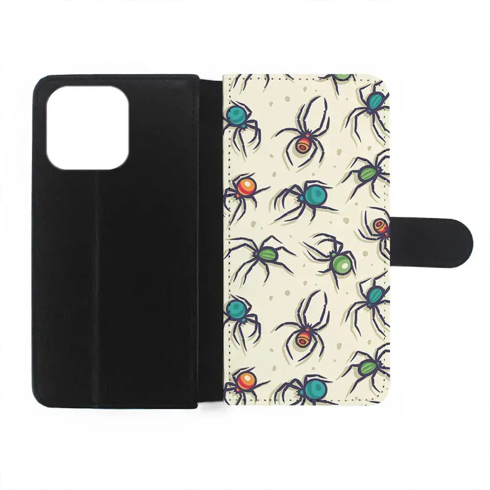 Colorful Spider Collection iPhone 15 Pro Max Case-Flip Wallet Case-Xtracase