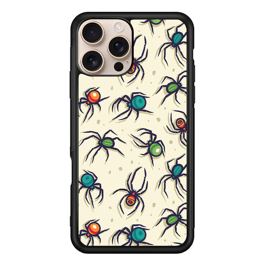 Colorful Spider Collection iPhone 16 Pro Max Case - iPhone 16 Pro Max