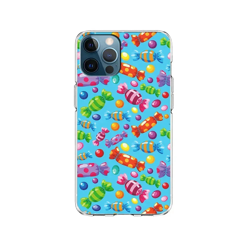 Colorfully Wrapped Candies iPhone 15 Pro Max Case-Clear Soft Case-Xtracase