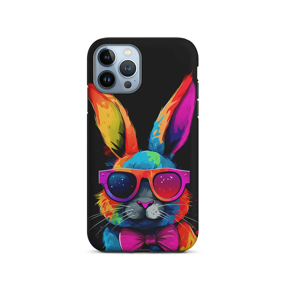 Cool Bunny With Sunglasses iPhone 13 Pro Case-2 in 1 Tough Case-Xtracase