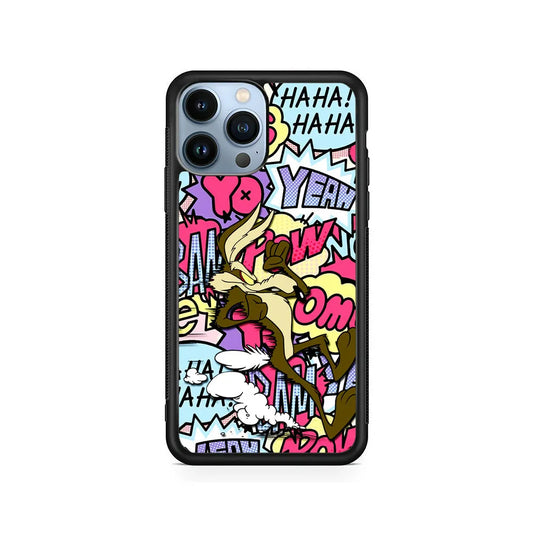 Coyote Run Too Far iPhone 13 Pro Case-Rubber / Black (2D Case)-Xtracase