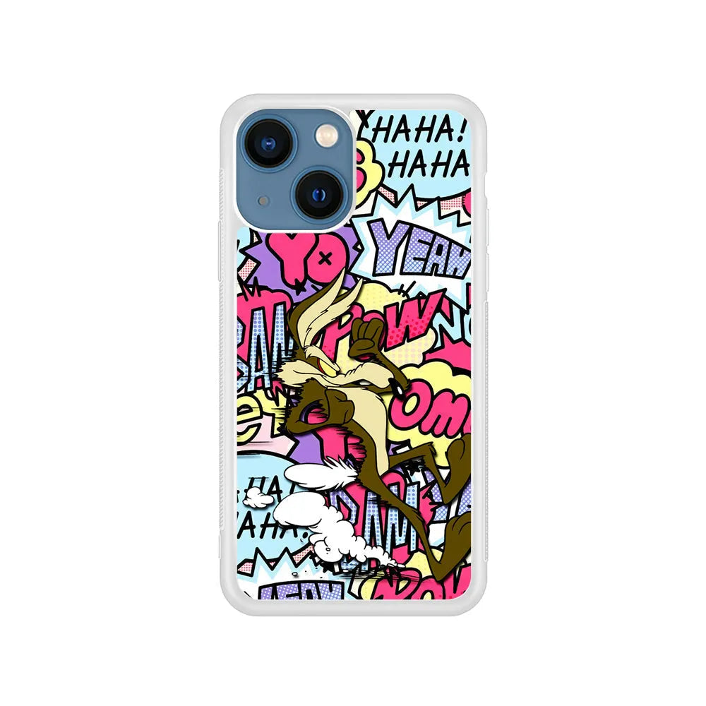Coyote Run Too Far iPhone 15 Plus Case-Rubber / White (2D Case)-Xtracase