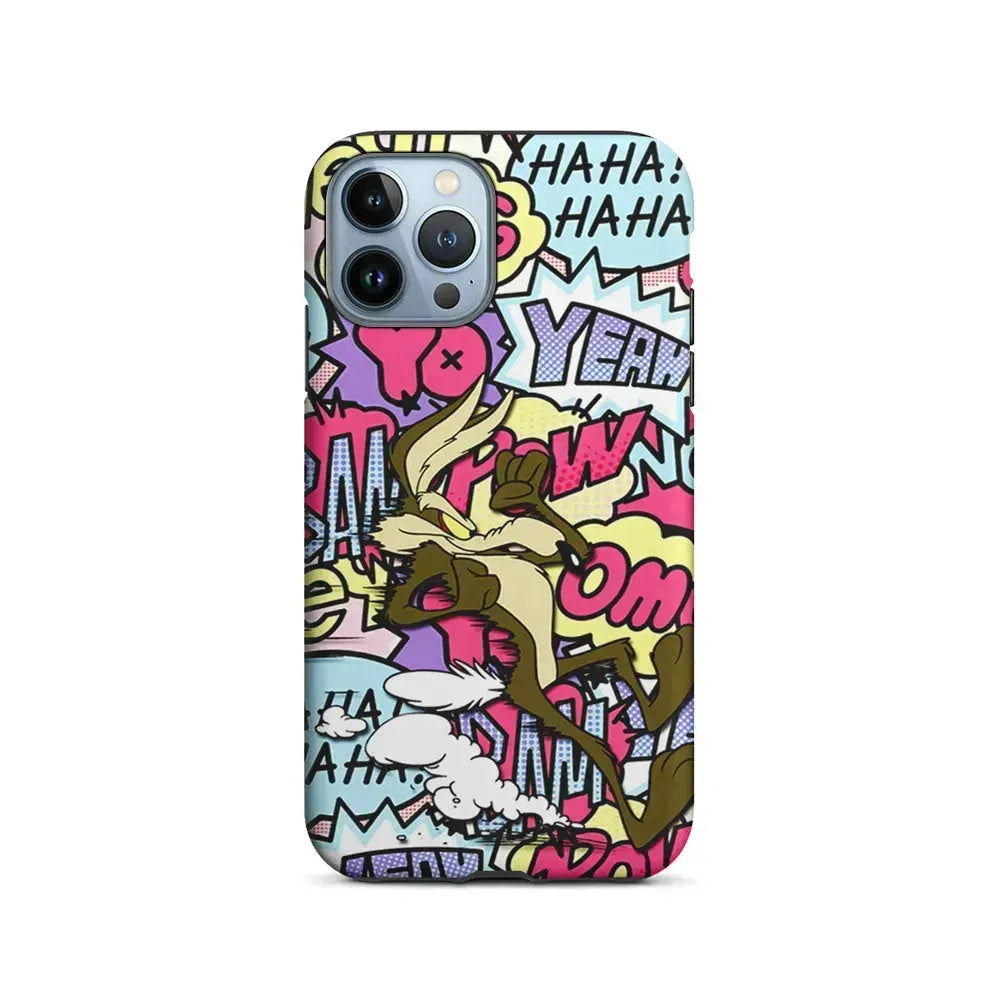 Coyote Run Too Far iPhone 15 Pro Max Case-2 in 1 Tough Case-Xtracase