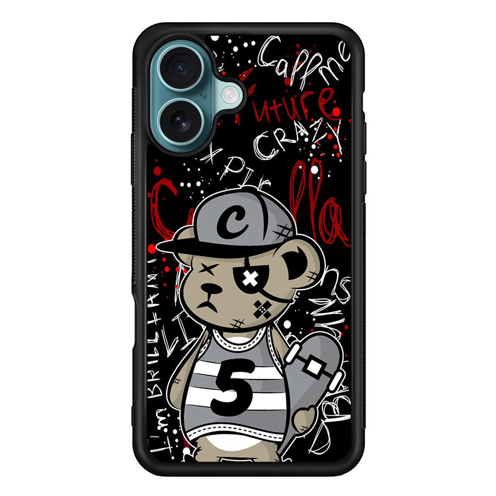 Crew Five Skater Bear iPhone 16 Plus Case - Xtracase