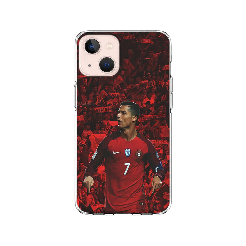 Cristiano Ronaldo Portugal CR7 iPhone 15 Plus Case-Clear Soft Case-Xtracase