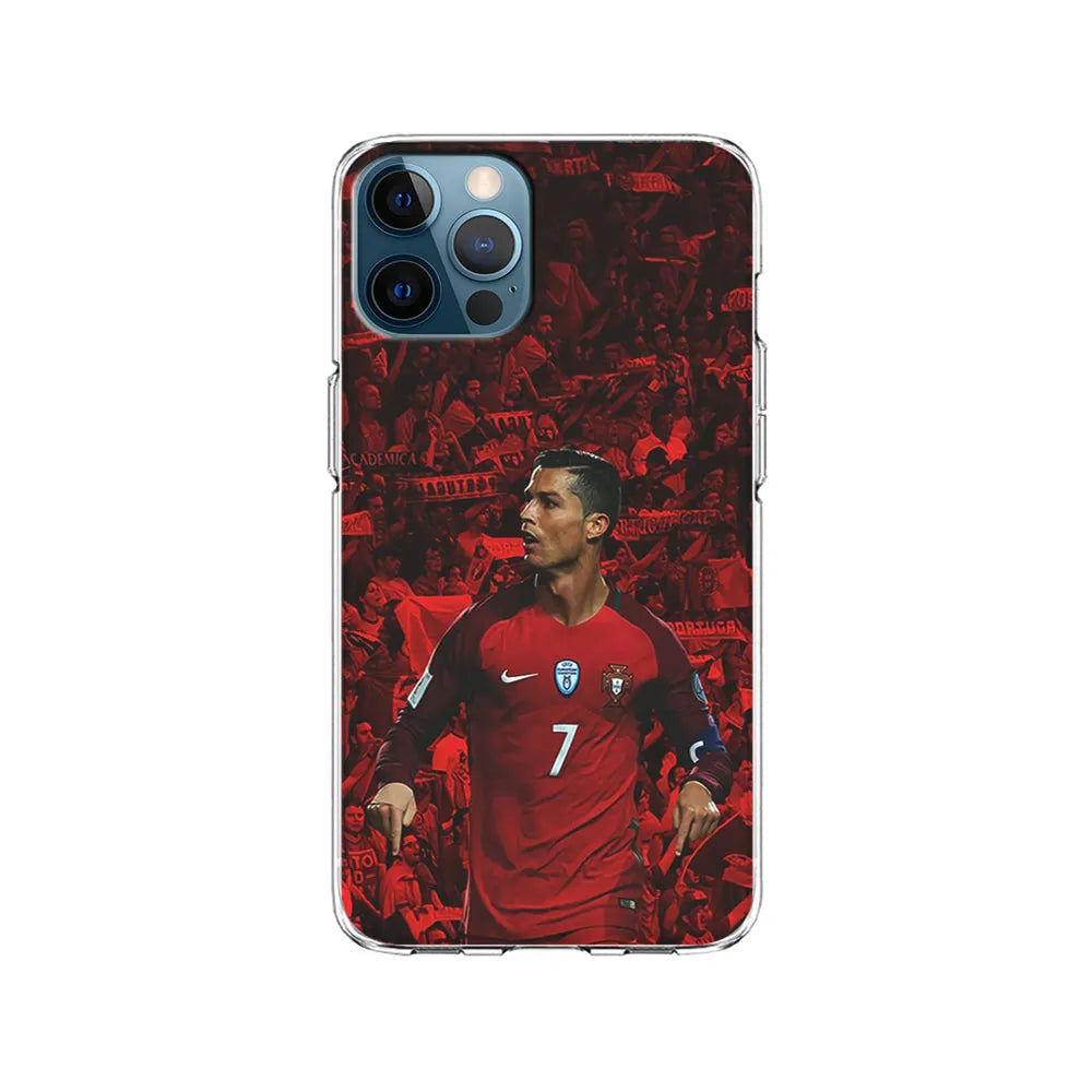 Cristiano Ronaldo Portugal CR7 iPhone 13 Pro Case-Clear Soft Case-Xtracase