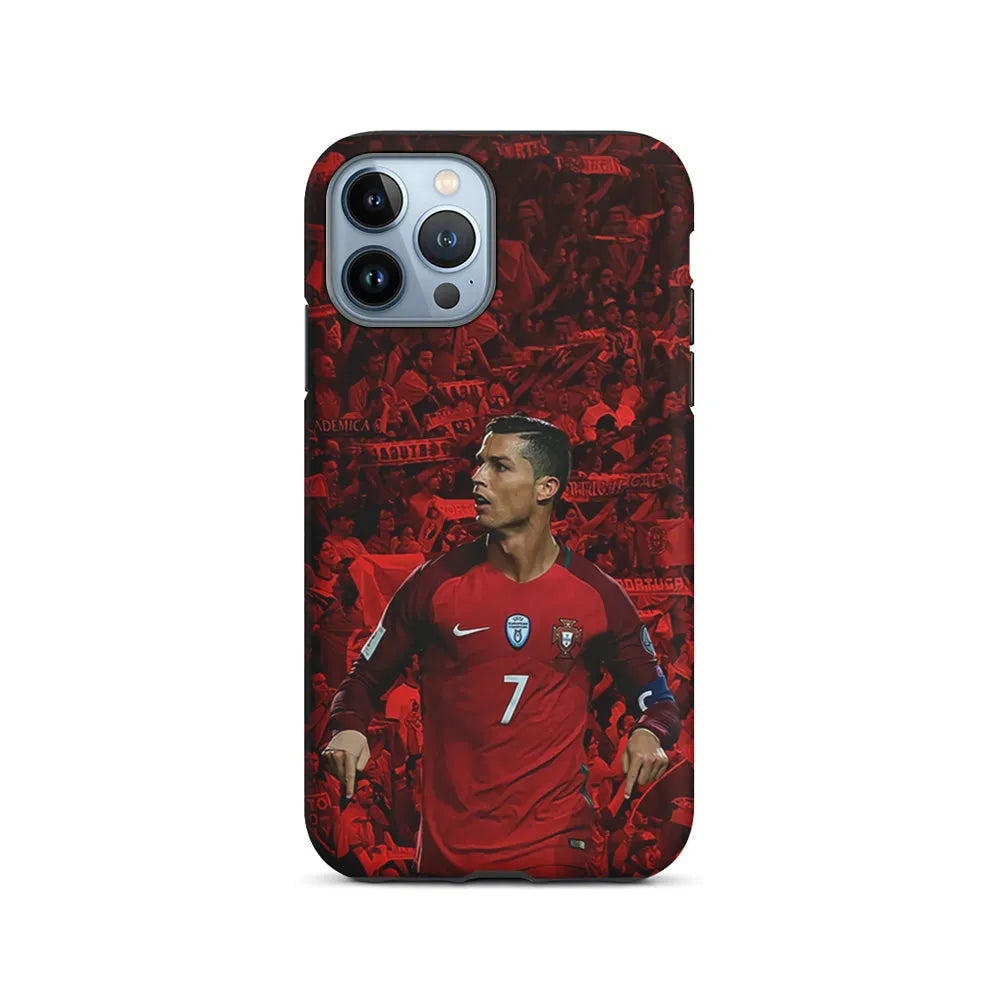 Cristiano Ronaldo Portugal CR7 iPhone 13 Pro Max Case-2 in 1 Tough Case-Xtracase