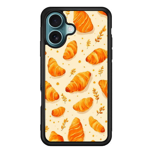 Croissant Dessert Pattern iPhone 16 Plus Case - Xtracase
