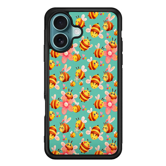 Cute Cartoon Honey Bees iPhone 16 Plus Case - Xtracase